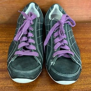 Foot Joy LoPro Collection Golf Sneaker Shoe Black Purple Laces Size 6.5